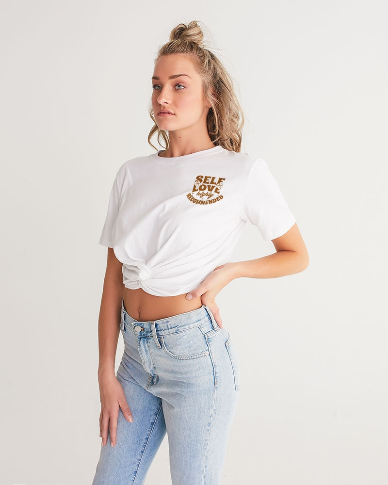 slhr clothing Women's Twist-Front Cropped Tee