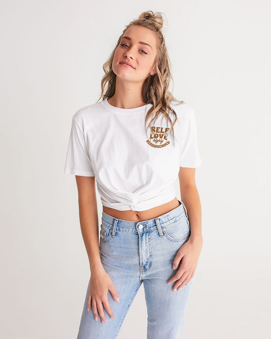 slhr clothing Women's Twist-Front Cropped Tee